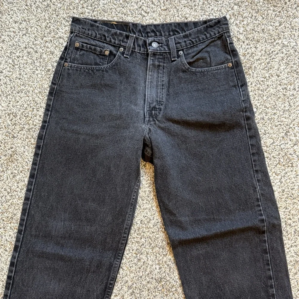 Vintage Levis 555 Jeans Mens 33X32 Black USA relaxed fit straight leg Fit 30x31